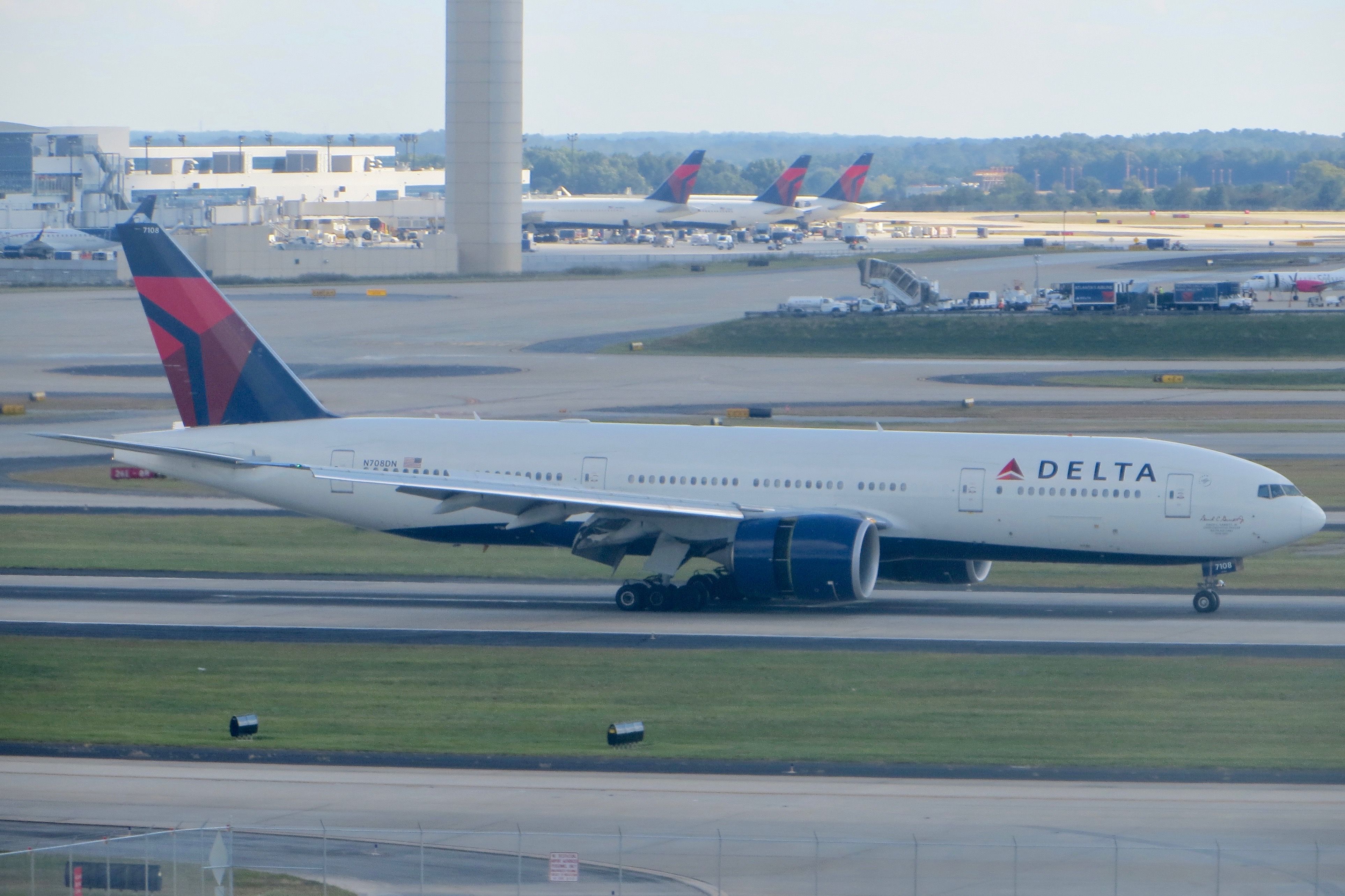 BOEING 777-200LR (N708DN) - Delta 777-200 "David C Garrett Jr." 10/10/13