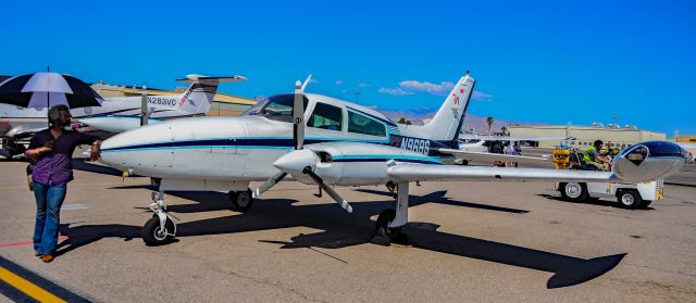 Cessna 310 (N969S) - N969S 1975 Cessna 310R s/n 310R0318 - North Las Vegas Airport 2023 Aviation Open Housebr /North Las Vegas Airport  KVGTbr /Photo: TDelCorobr /June 3, 2023