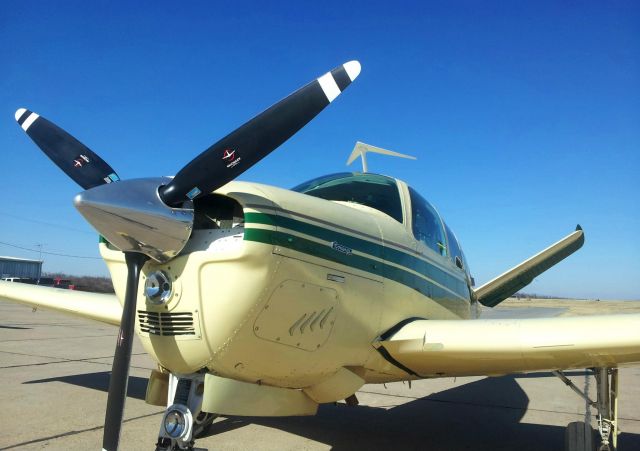 Beechcraft 35 Bonanza (N6641R) - On the Alpha Air ramp at KJLN.