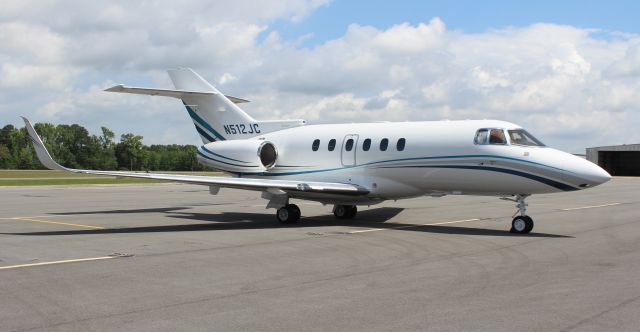 Hawker 800 (N512JC) - A Hawker 800XP on the ramp at Thomas J. Brumlik Field, Albertville Regional Airport, AL - May 18, 2017.