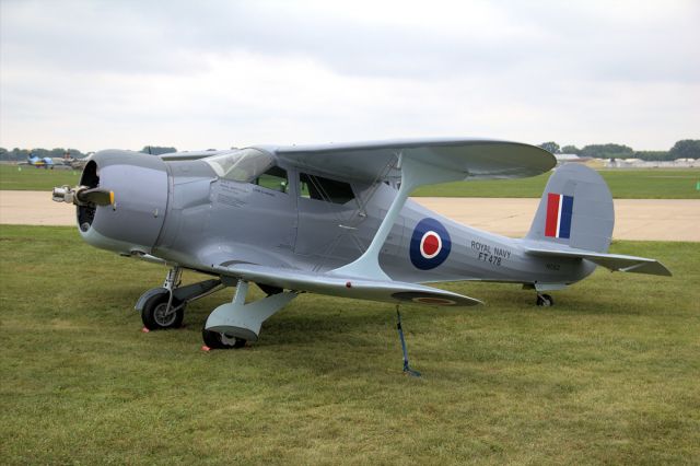 Beechcraft Staggerwing (N582) - A Beechcraft Staggerwing in British Navy markings seen in the War Birds area of EAA AirVenture 2018