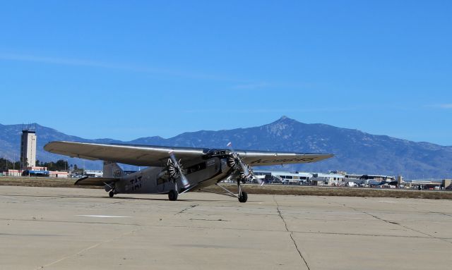 NC9645 — - EAA's Ford Trimotor at Tucson International Airport 1/19/2019