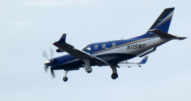 Daher-Socata TBM-900 (N115WF) - On short final is this 2022 Compagnie Daher-Socata TBM-940 in the WInter of 2023.