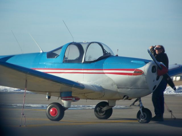 — — - Private small plane parked at the Hays Regional Airport.