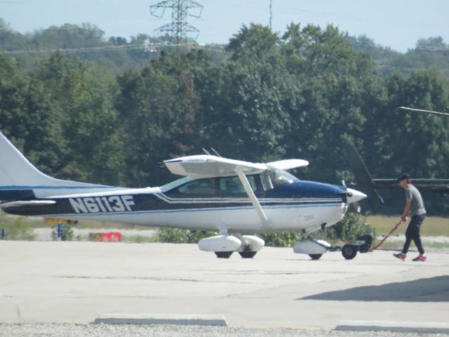 Cessna Skyhawk (N6113F) - N6113F Getting a push back at JVY