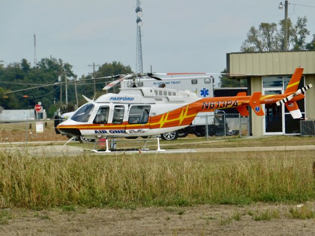Bell 407 (N613PA) - Pafford Air One Delta at its station in Clarksdale, MS