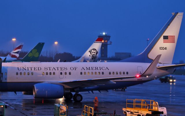 01-0041 — - "sam534" usaf c-40b 01-0041 at shannon this morning 10/2/18.