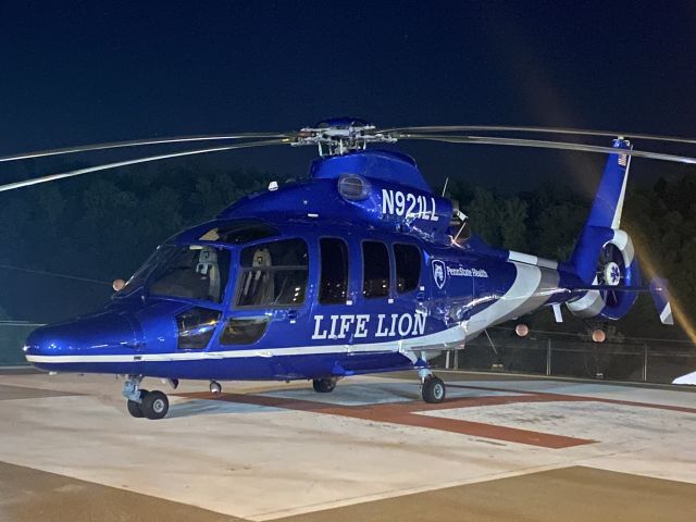 Eurocopter EC-155 (N921LL) - Penn State Health Life Lion's new EC155B1 on its second ever medevac (5/18/23). First was earlier the same day. Received: 2/28/23