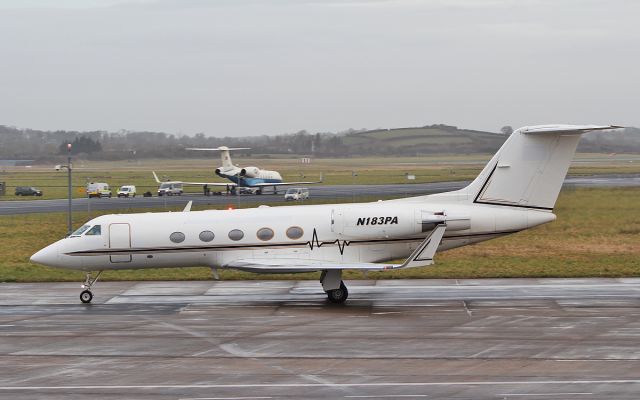 Gulfstream Aerospace Gulfstream 3 (N183PA) - n183pa arriving in shannon 11/3/18.