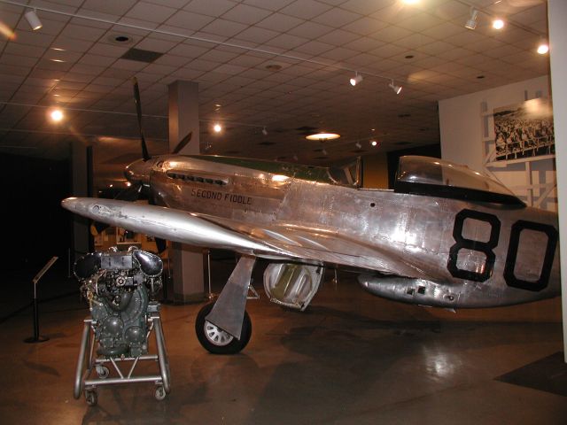 North American P-51 Mustang — - Race # 80 Second Fiddle Cleveland Air Races  on display at the Crawford  Museum, Cleveland Ohio