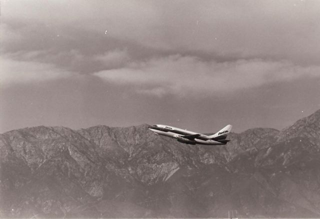 Boeing 737-200 — - Air Cal 737 taking off from Ontario in the early 1980s