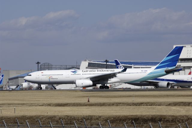 Airbus A330-300 (PK-GPE) - Departure at Narita Intl Airport Rwy34L on 2013/02/21