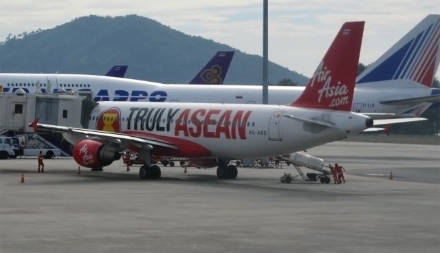 Airbus A320 (HS-ABD) - Loading some interesting cargo for the return flight to Bangkok.