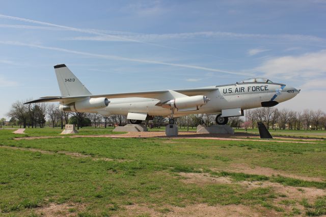 53-4213 — - B-47E on static display just inside the gate at McConnell AFB KS in Wichita.