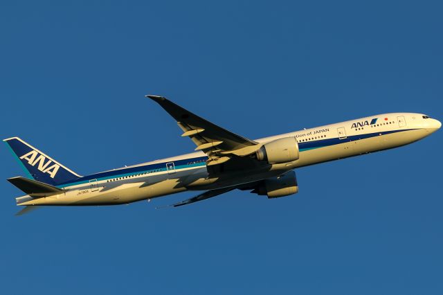 BOEING 777-300 (JA790A) - evening sun