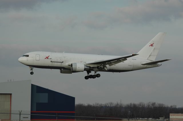 BOEING 767-200 (ABX152) - Crappy clouds    early morning landing