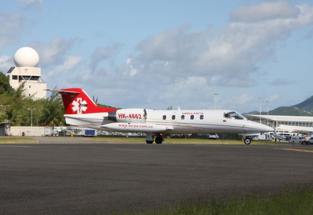 FSC4662 — - ambulance Lear Jet getting ready for takeoff.