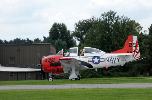 North American Trojan (N76TP) - Shown here is this 1957 US Navy North American T-28C Trojan aircraft in the Summer of 2018.