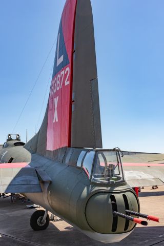 NL7227C — - Tail gun, Texas Raiders B-17G at Houston airshow April 14, 2019