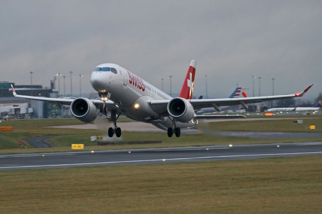 Airbus A220-300 (HB-JCD) - SWR391 on the way back to Zurich