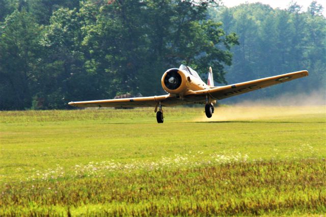 North American T-6 Texan — - Warbirds take to the Sky off of a Grass Runway / Warbirds North in NW Wisconsin