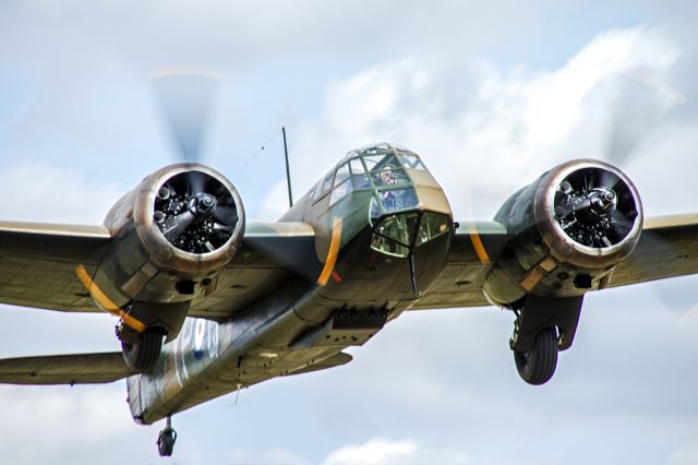 — — - Taking-off at Duxfords Flying Legends 11-07-2015