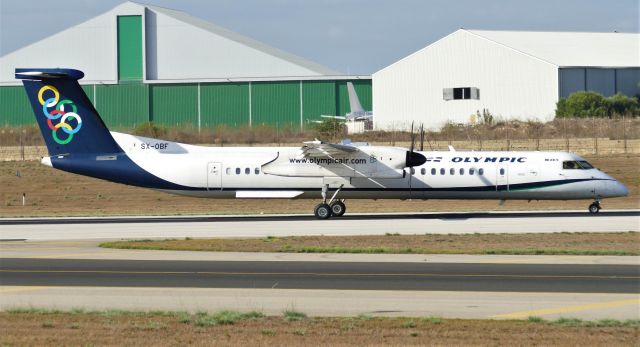 de Havilland Dash 8-300 (SZ-OBF) - On landing RW31