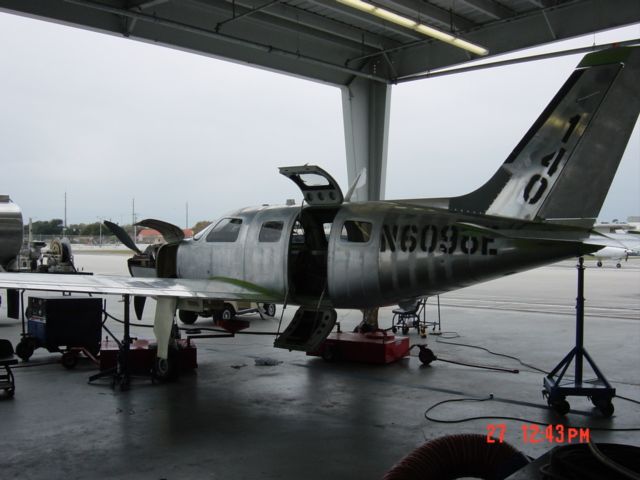 Piper Malibu Mirage (N6098E) - PA46R-350T undergoing fuel calibration, prior to paint & interior.  SN4692140