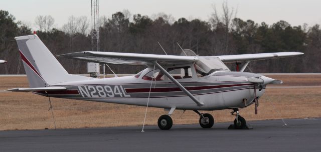 Cessna Skyhawk (N2894L) - Sitting on the Ramp at CTJ on 01/23/2011