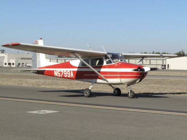 N5799A — - Taxiing to the ramp.