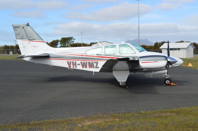 Beechcraft 55 Baron (VH-WMZ) - Baron VH-WMZ at Flinders Island, May 2016