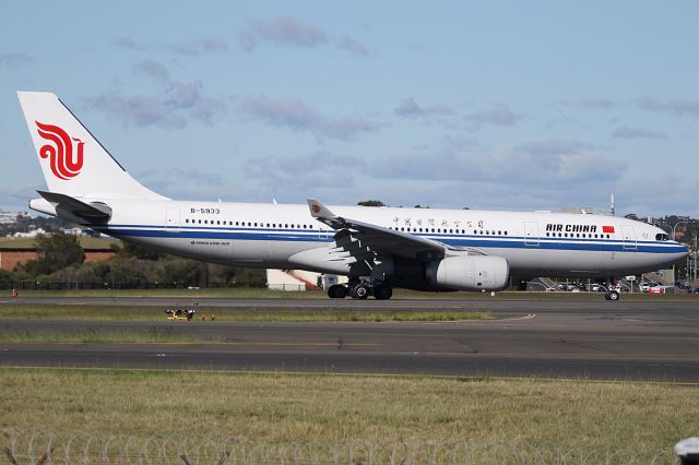 Airbus A330-200 (B-5933) - on 3 December 2017