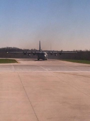 Lockheed C-130 Hercules — - Threshold 36R looking toward the East