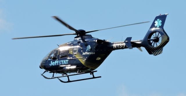 Eurocopter EC-635 (N139TJ) - This JeffSTAT Eurocopter EC-635 Medical Helo has almost landed, fall 2019.