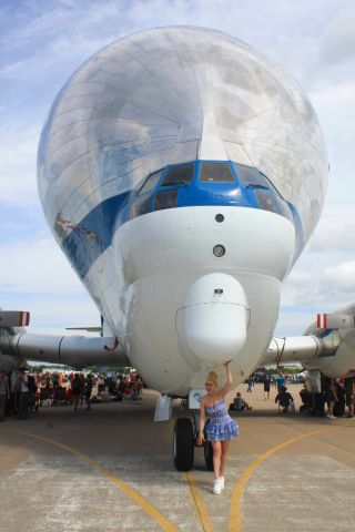 Aero Spacelines Super Guppy (N941NA) - NASA Super Guppy & impromptu photo model at Oshkosh AirVenture '23. 