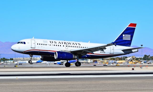 Airbus A319 (N814AW) - US Airways Airbus A319-132 N814AW (cn 1281) - Las Vegas - McCarran International (LAS / KLAS) USA - Nevada, October 28, 2011 Photo: Tomás Del Coro  (Photo 200,000 in FlightAware)