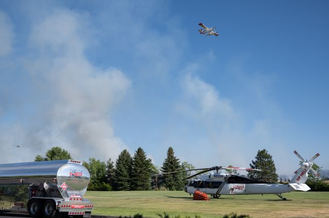 Sikorsky S-70 (N8286) - ð¥ FIGHTING WILD FIRES ð¥ ON EASTERN WASHINGTON JULY 2021
