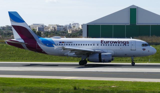 Airbus A319 (D-AGWC) - OPn lnding RW31 for max at LTM
