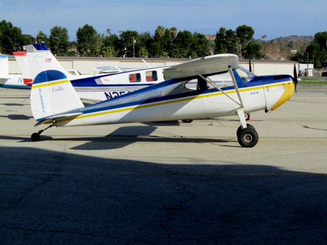 Cessna 120 (N89885) - On the ramp 