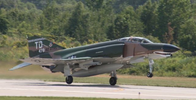 — — - F-4 Phantom landing on Runway 30 at Gary Regional Airport returning from a flight from the Chicago AIr and Water Show.  Photo taken 8/15/2008. 