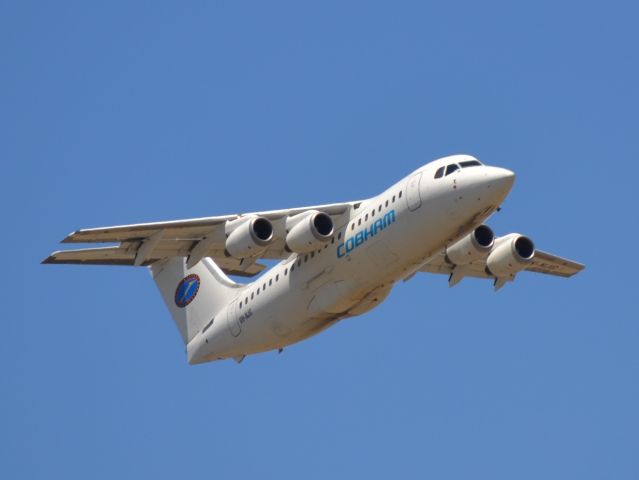 British Aerospace BAe-146-200 (VH-NJG) - Getting airborne off runway 23. Monday 19th December 2011.