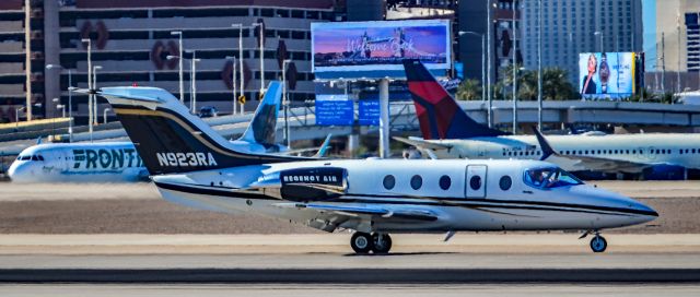 Beechcraft Beechjet (N923RA) - N923RA Hawker Beechcraft 400XP Regency Air s/n RK-424 - Harry Reid International Airport KLASbr /Photo: TDelCorobr /September 7, 2023