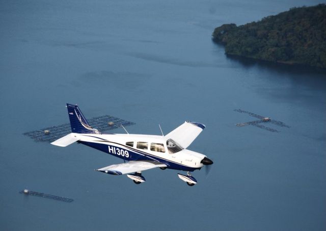 Piper Cherokee (HI309) - over flight hatillo cotui dam dominican republic