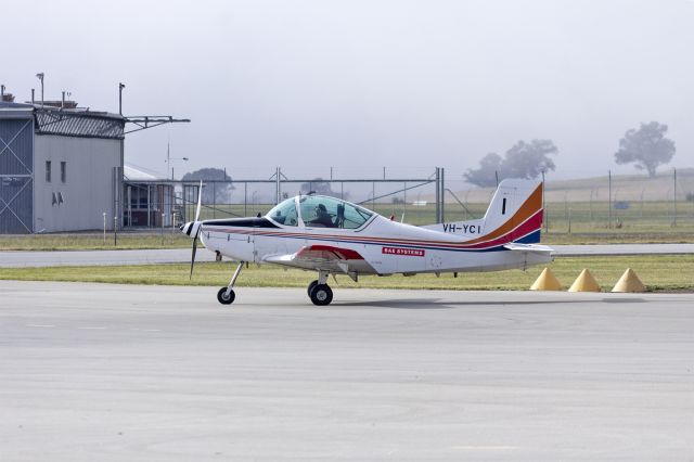 PACIFIC AEROSPACE CT-4 Airtrainer (VH-YCI) - BAE Systems (VH-YCI) Pacific Aerospace Corporation CT-4B Airtrainer taxiing at Wagga Wagga Airport.