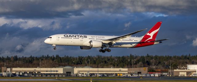 Boeing 787-9 Dreamliner (VH-ZNK) - QF75 Boeing 787-9 Dreamliner arrival at YVR on 12/18/21