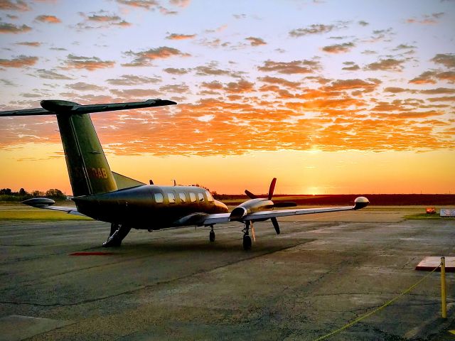 Piper Cheyenne 400 (N370AB) - Piper Cheyenne 400 PA-42 at sunrise