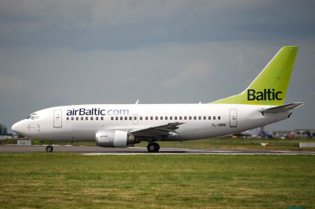 Boeing 737-500 (YL-BBN) - Jun 13, 2008. Originally United Airlines N944UA, now with Klasjet LY-FLT since 2018