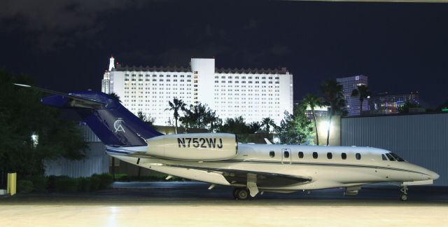 Cessna Citation X (N752WJ) - Resting before a busy day. 