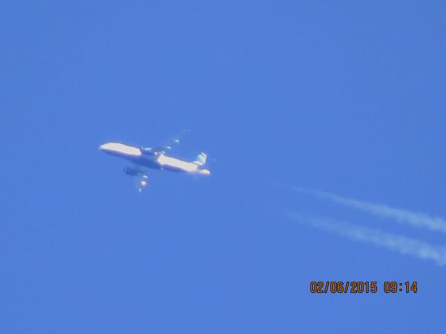 Airbus A320 (N804JB) - JetBlue Airlines flight 619 from BOS to SAN over Southeastern Kansas at 34,000 feet.