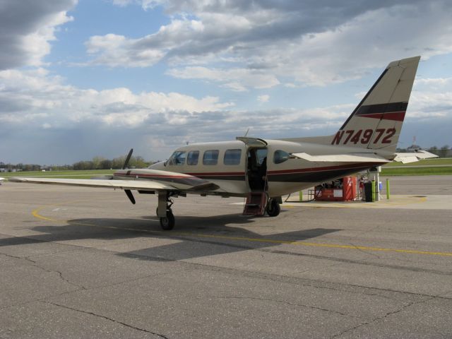 Piper Navajo (N74972) - After getting back from a business trip.